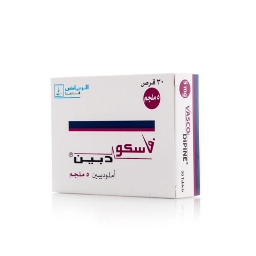 فاسكوديبين 5 مجم، مضاد لارتفاع ضغط الدم - 30 قرص