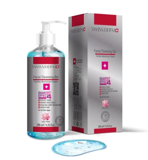 سويس ديرمو جل تنضيف الوجه 200 مل swiss dermo facial cleansing gel 200 ml