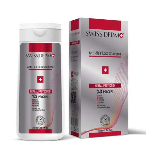 سويس ديرمو شامبو مضاد لتساقط الشعر 250 مل swiss dermo anti-hair loss shampoo 250 ml